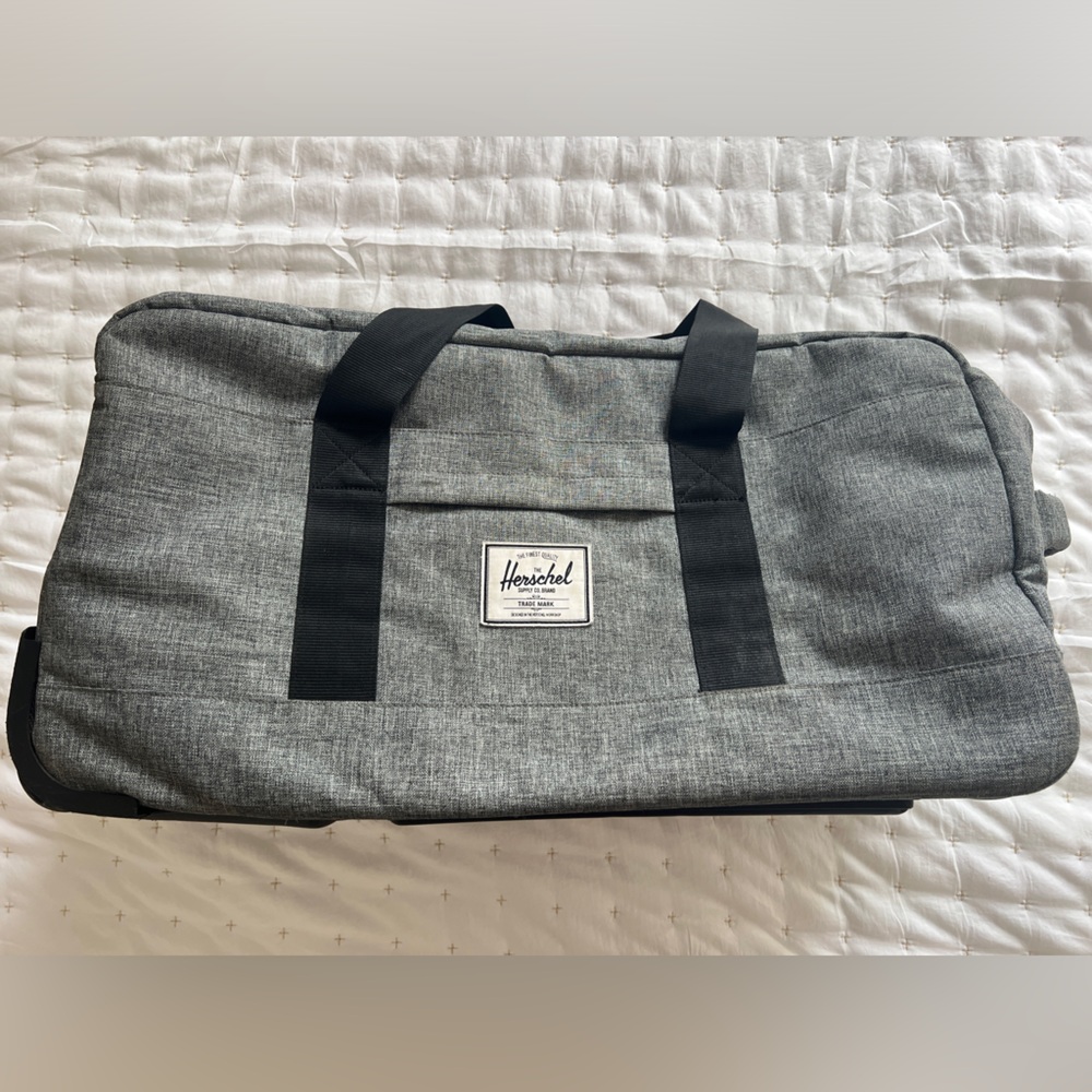 Herschel Grey Duffle Style Wheelie Luggage